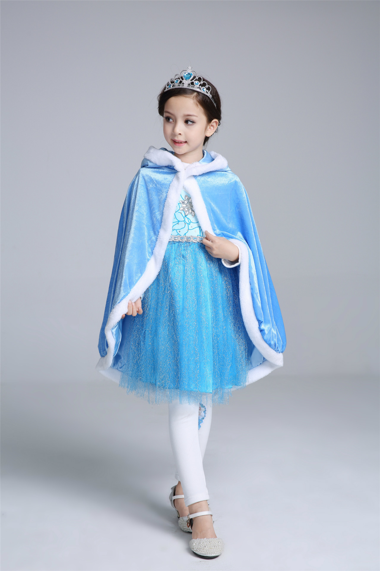 F68134 girl cape  girls shawl wool
